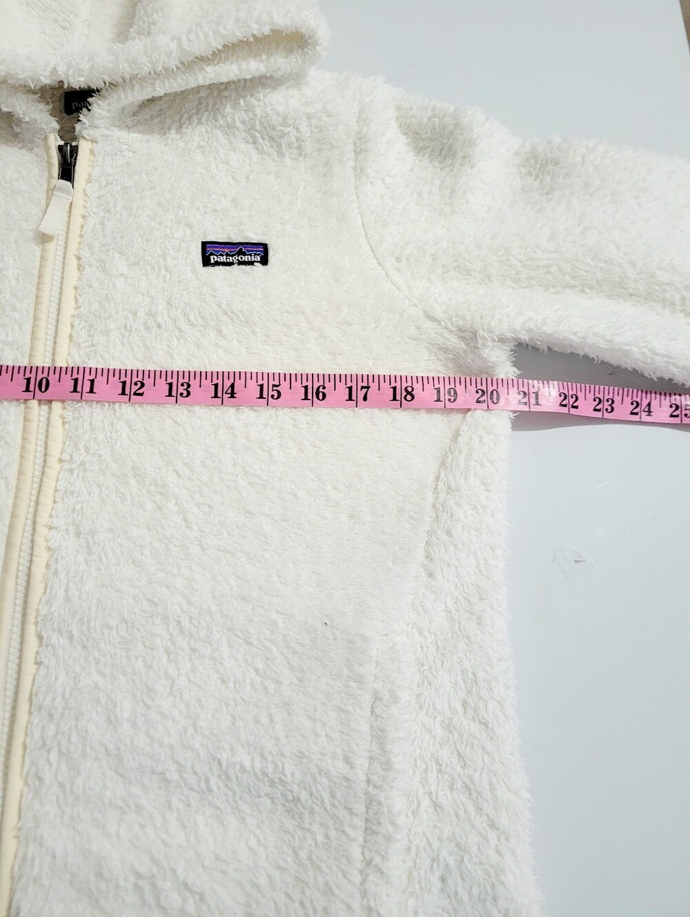 Patagonia Los Gatos Fleece Hoodie Jacket Women's Ivory Full Zip Teddy Sherpa Med - Picture 8 of 13